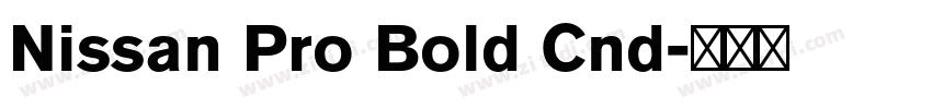 Nissan Pro Bold Cnd字体转换 Nissan Pro Bold Cnd字体转换